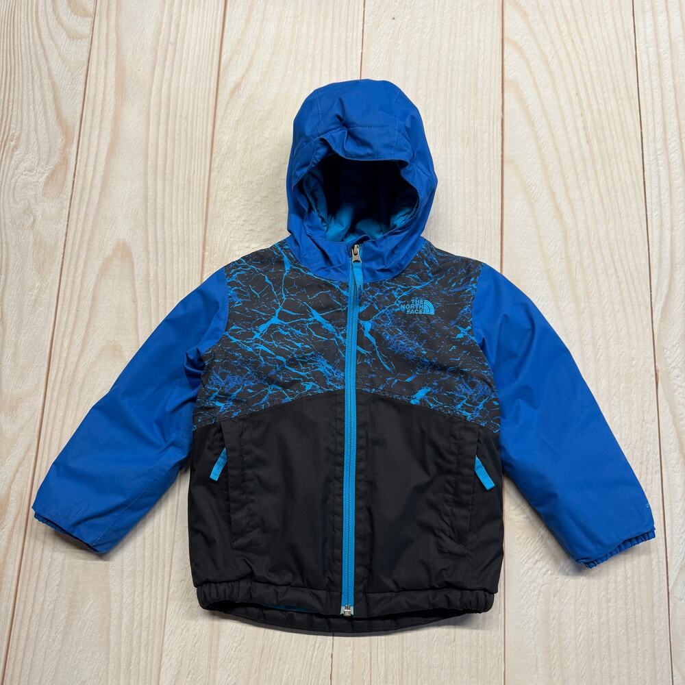 The North Face Dryvent Boys 4T Insulated Full-Zip Hooded Jacket Waterproof Ski